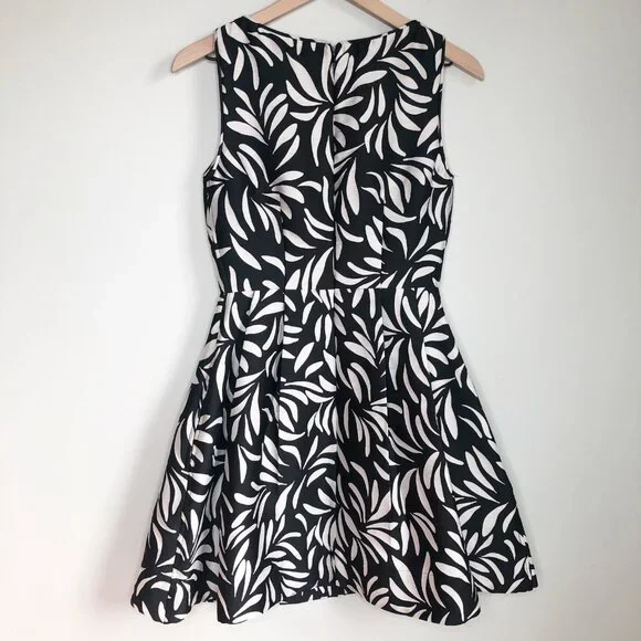 Anthropologie June Party Mini Dress Fit & Flare Sleeveless Pleated Vintage Retro - Picture 6 of 7